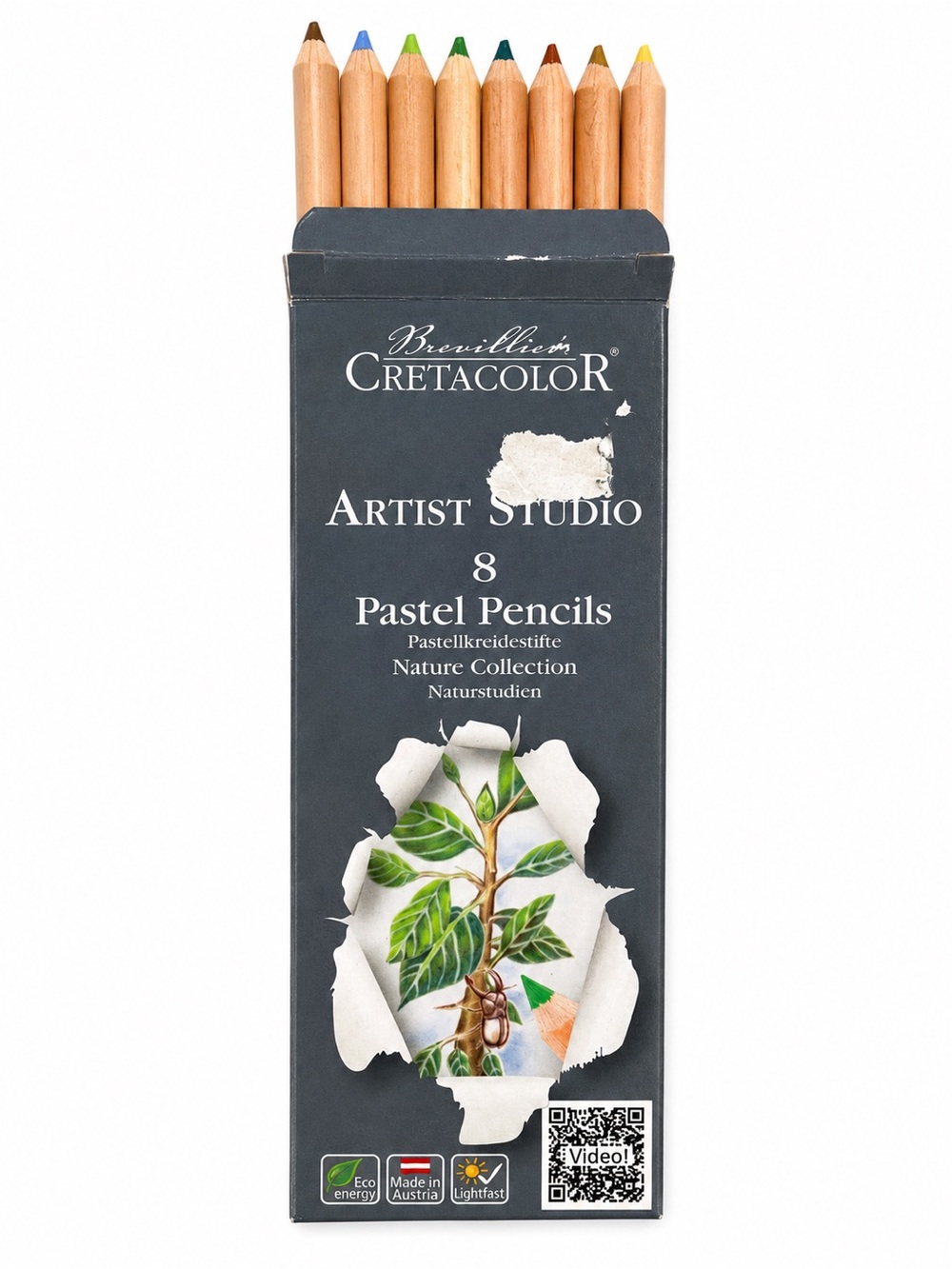 Cretacolor Fine Art Pastel Pencils | Set of 8 | Nature Collection